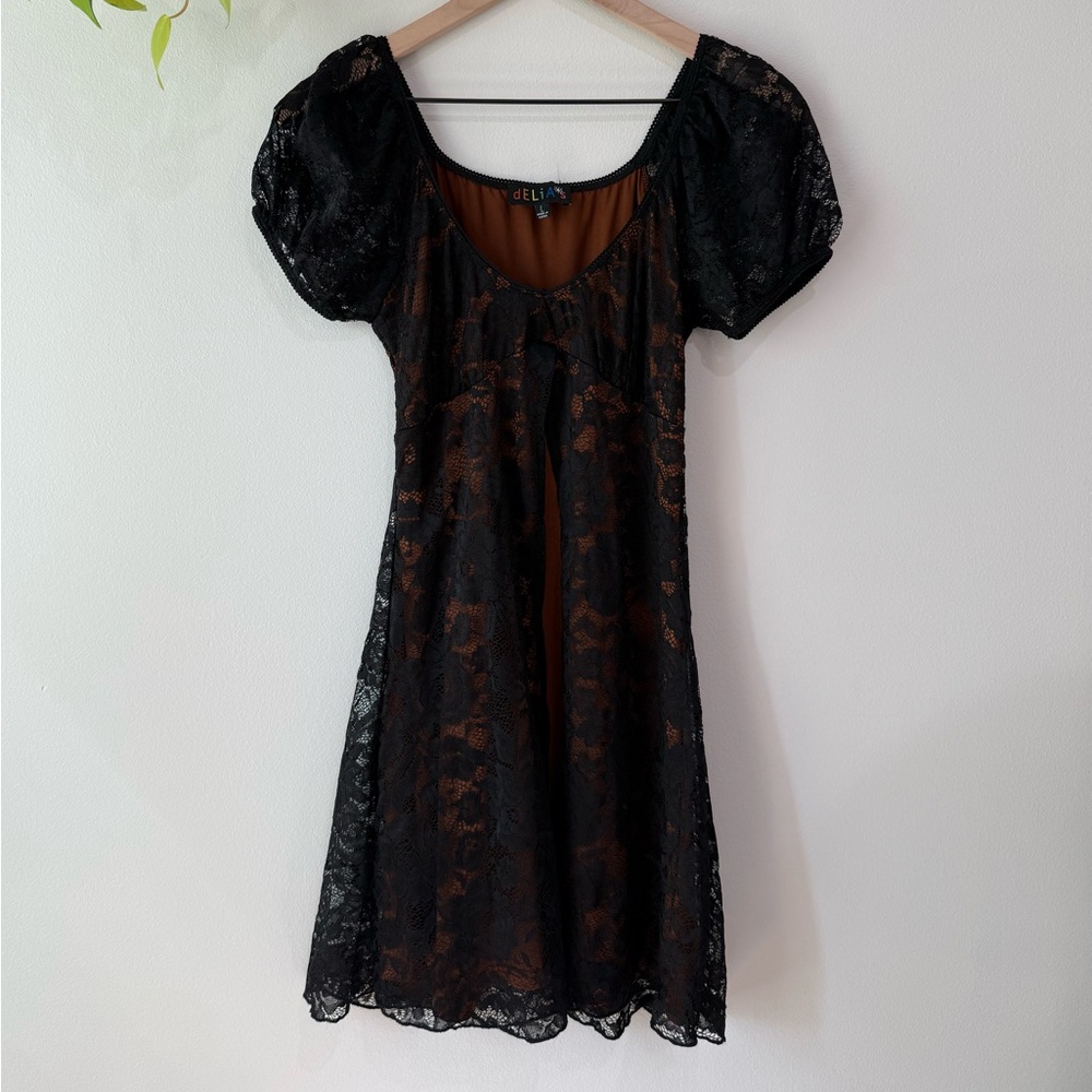 dEliA*s Dolls Kill Let Your Hair Down Dress Y2K Inspiried Whimsigoth Black L